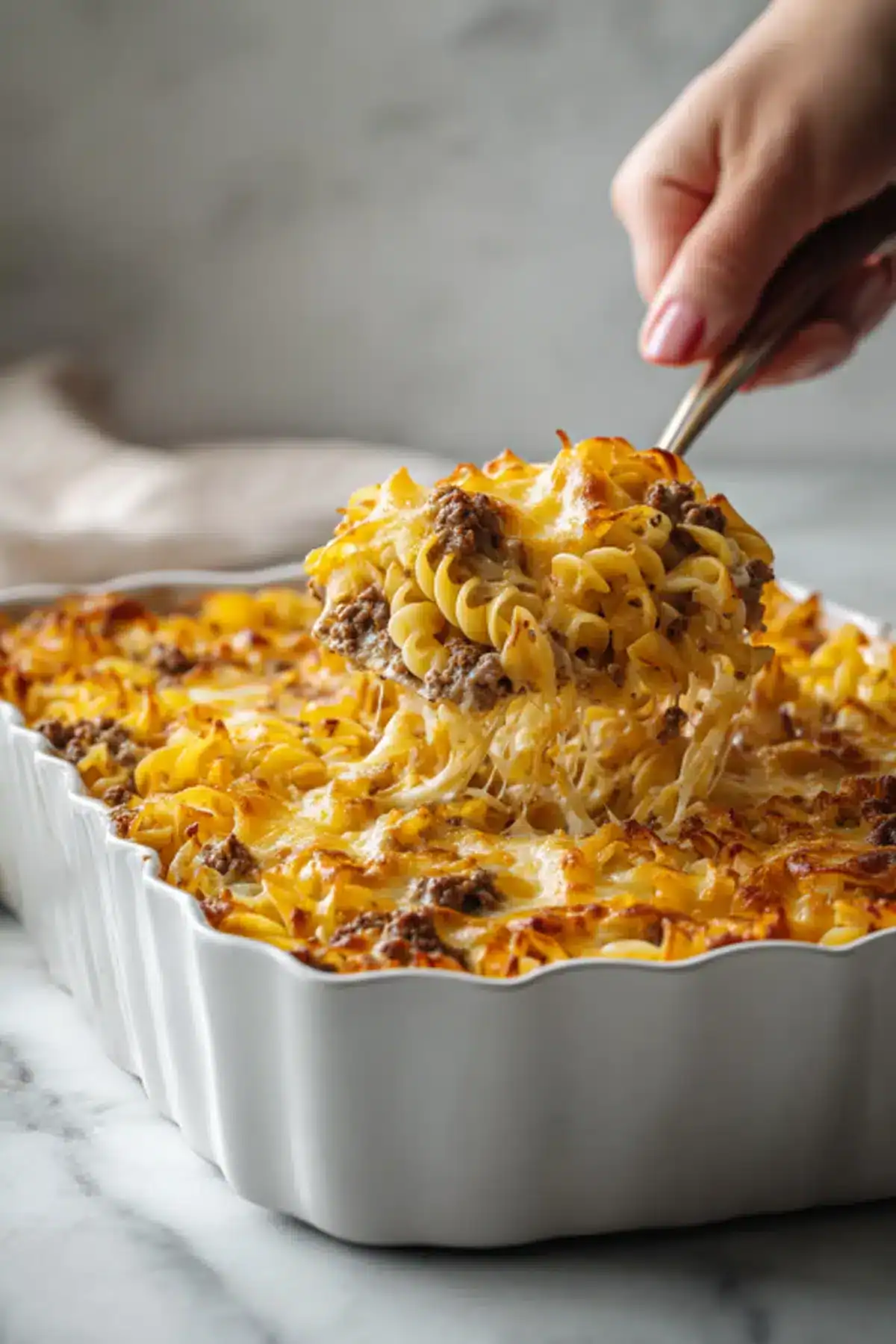 Delicious homemade beef lasagna with melted cheese, rich tomato sauce, and tender pasta layers.