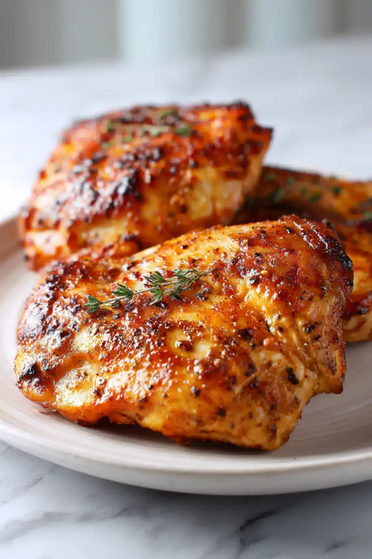 Juicy grilled chicken breast with herbs, perfect for healthy meals.